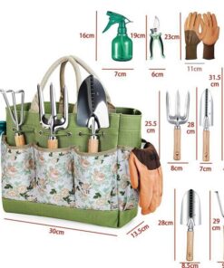 Elosung 9-Piece Stainless Steel Garden Tool Set - Image 4