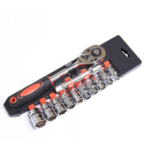 Elosung Ratchet Socket Set with 10 Metric Sizes – image 2