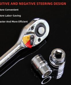 Elosung Ratchet Socket Set with 10 Metric Sizes - Image 4