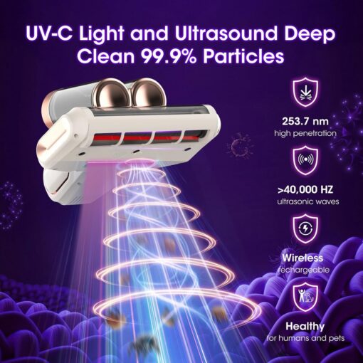 Elosung Cordless UV Mattress Vacuum 8kPa – image 5