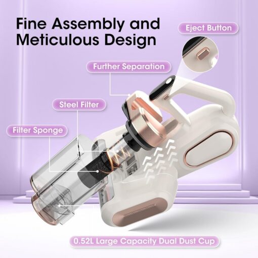 Elosung Mite Removal Vacuum with UV Sterilisation – image 7