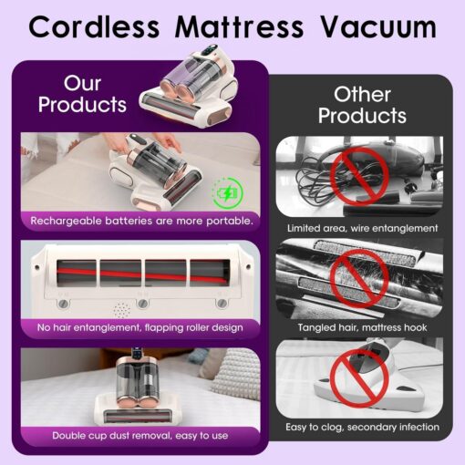 Elosung Cordless UV Mattress Vacuum 8kPa – image 4