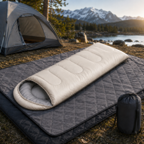 Elosung 2-in-1 Camping Kit with Fleece Blanket – image 1