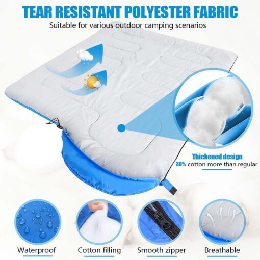 Elosung 2-in-1 Camping Kit with Fleece Blanket – image 2