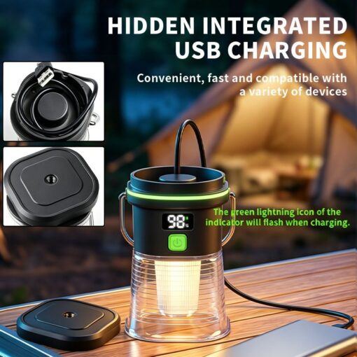 Elosung LY27 Camping Lantern with 100m Spotlight – image 7