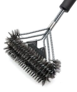 Elosung BBQ Tool & Three-Row Grill Brush Set - Image 7
