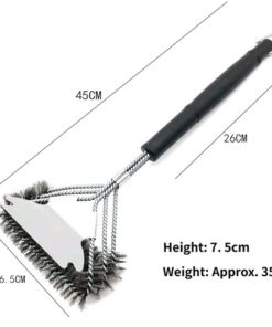 Elosung BBQ Tool & Three-Row Grill Brush Set - Image 8