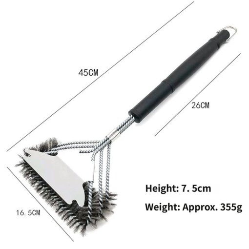 Elosung BBQ Tool & Three-Row Grill Brush Set – image 8