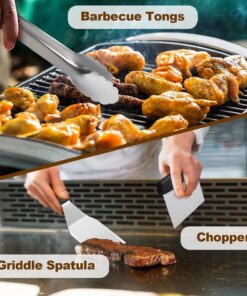 Elosung BBQ Griddle Tool Kit with Carry Bag - Image 4