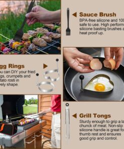 Elosung BBQ Griddle Tool Kit with Carry Bag - Image 6