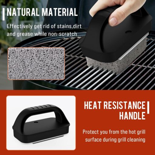 Elosung 10-Piece BBQ Grill Cleaning Kit with Pumice Blocks – image 3