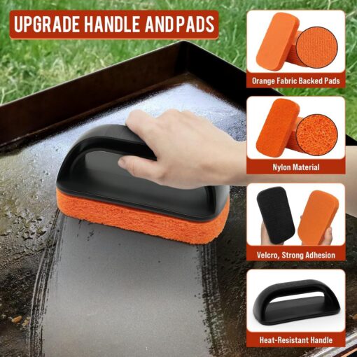 Elosung 10-Piece BBQ Grill Cleaning Kit with Pumice Blocks – image 4