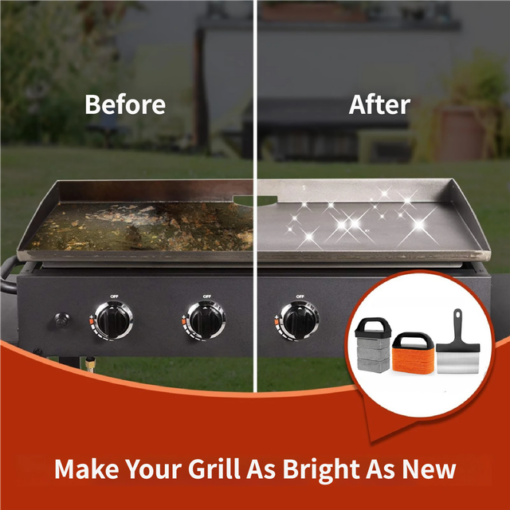 Elosung 10-Piece BBQ Grill Cleaning Kit with Pumice Blocks – image 5