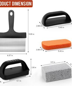 Elosung 10-Piece BBQ Grill Cleaning Kit with Pumice Blocks - Image 6