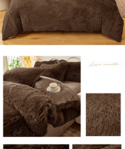 Elosung 4 Piece Faux Mink Bedding Set - Image 5