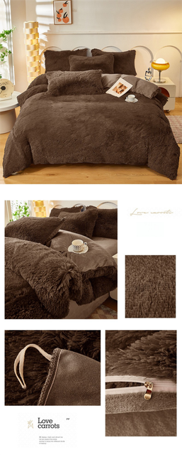 Elosung 4 Piece Faux Mink Bedding Set – image 5