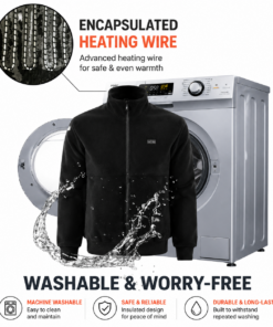 Elosung USB Heated Jacket with 8 Zone Graphene - Image 4