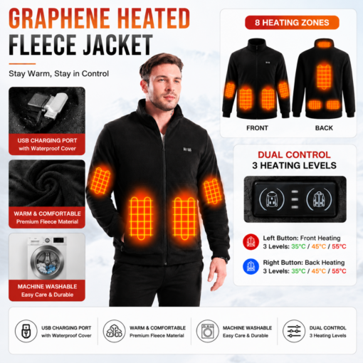 V888-ELOSUNG52562-00.png Elosung 5XL Heated Fleece Jacket with 8 Zone Heating – image 1