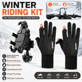 Elosung Winter Riding Set with 8 Claw Phone Mount – image 1