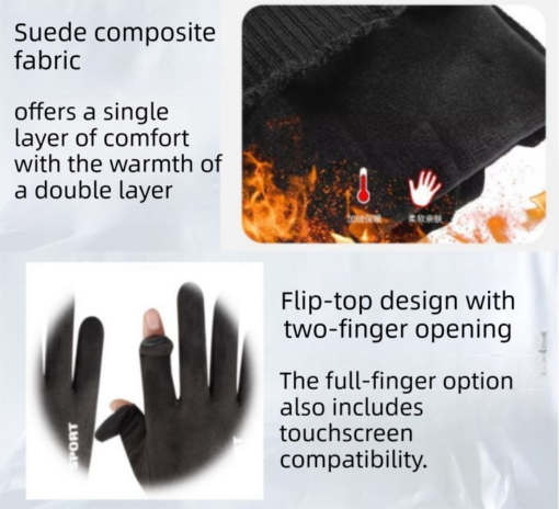 Elosung Winter Riding Set with 8 Claw Phone Mount – image 7