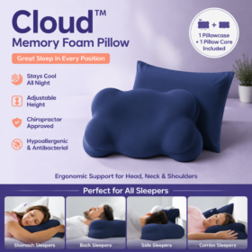 Elosung Memory Foam Cervical Pillow 71cm – image 1