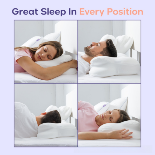 Elosung Pink Memory Foam Cervical Pillow – image 5