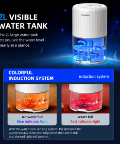 Elosung Mini Dehumidifier with 2L Visible Tank - Image 6