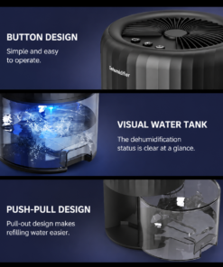 Elosung Mini Dehumidifier with 2L Visible Tank - Image 9