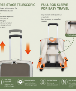 Elosung Pet Carrier Trolley with Mesh Windows - Image 4
