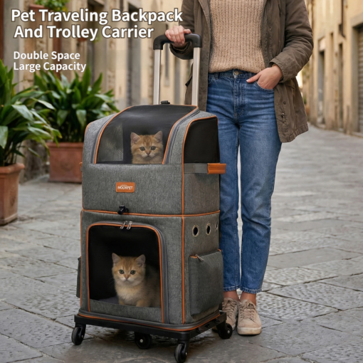 V888-ELOSUNG52954-00.png Elosung Foldable Double Layer Pet Carrier – image 1