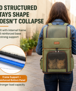 Elosung Foldable Double Layer Pet Carrier - Image 5