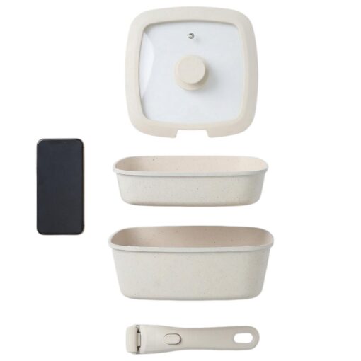 Elosung 20cm Cookware Set with Detachable Handle – image 6