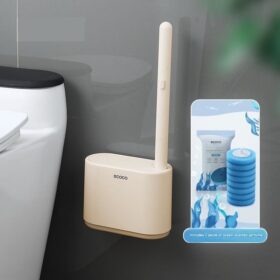 Elosung Disposable Toilet Brush with No Touch Holder – image 1