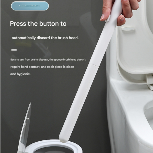 Elosung Disposable Toilet Brush with No Touch Holder – image 9