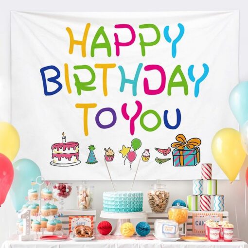 Elosung Birthday Decoration Set with Chair Covers – image 6