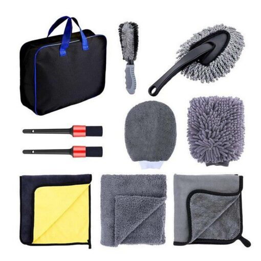 Elosung Car Wash Kit with 9L Collapsible Bucket – image 2
