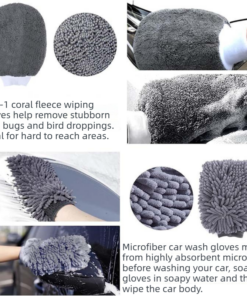 Elosung Car Wash Kit with 9L Collapsible Bucket - Image 4