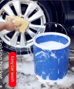 Elosung Car Wash Kit with 9L Collapsible Bucket - Image 8