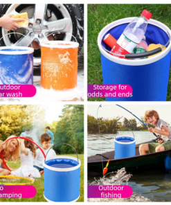 Elosung Car Wash Kit with 9L Collapsible Bucket - Image 9