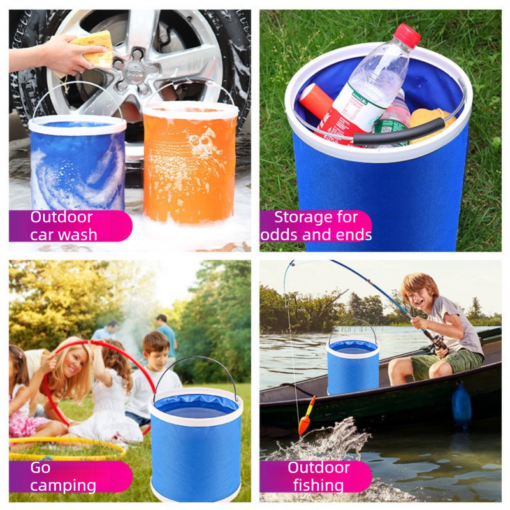 Elosung Car Wash Kit with 9L Collapsible Bucket – image 9