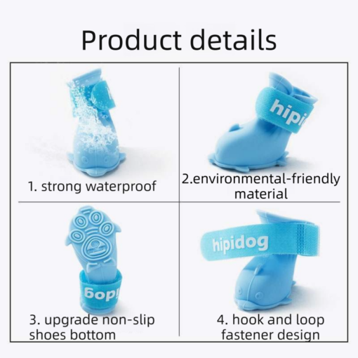 Elosung Dog Rain Gear Set with Waterproof Boots – image 9