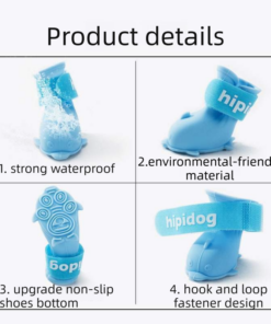 Elosung Dog Rain Gear Set with Waterproof Boots - Image 9