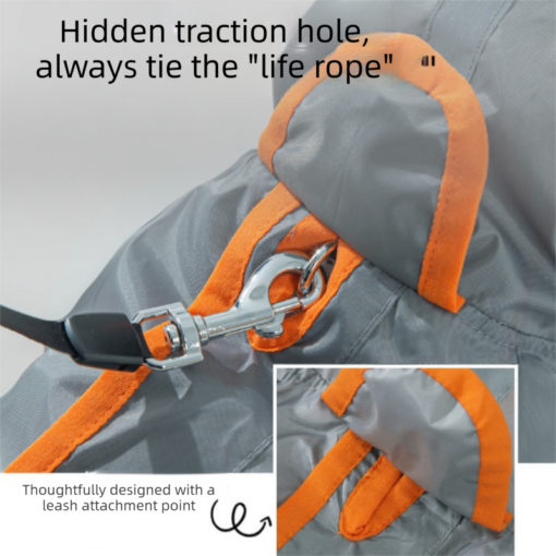 Elosung Dog Rain Gear Set with Waterproof Boots – image 14