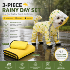 Elosung 3-Piece Dog Rainy Day Care Set – image 1