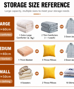 Elosung Vacuum Storage Bags Set, Up to 80% Space Saving - Image 5