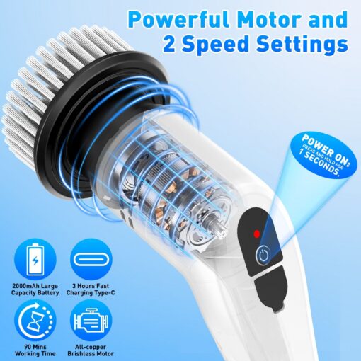 Elosung Wet and Dry Vacuum and Spin Scrubber Combo – image 10