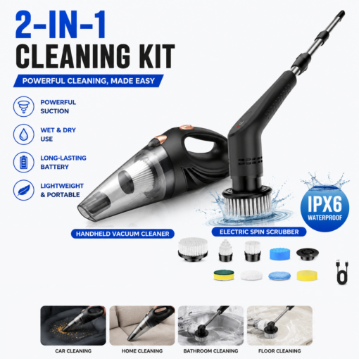 V888-ELOSUNG53380-00.png Elosung Cordless Car Vacuum with Spin Scrubber – image 1