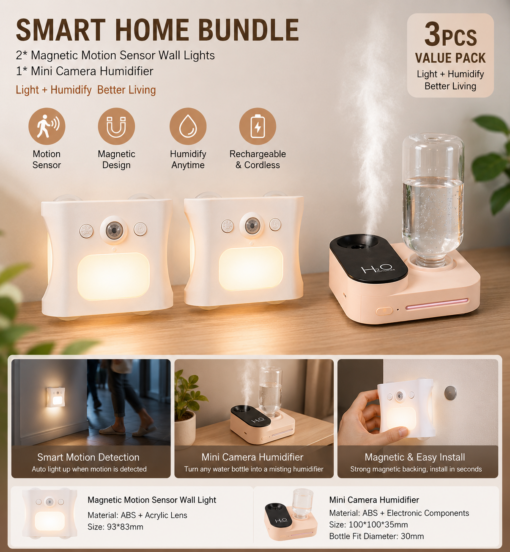 Elosung 3 Piece Humidifier & RGB Light Set – image 1