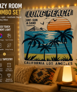 Elosung RGB Night Light & Long Beach Wall Decor Set - Image 1