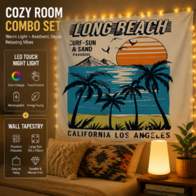 Elosung RGB Night Light & Long Beach Wall Decor Set – image 1